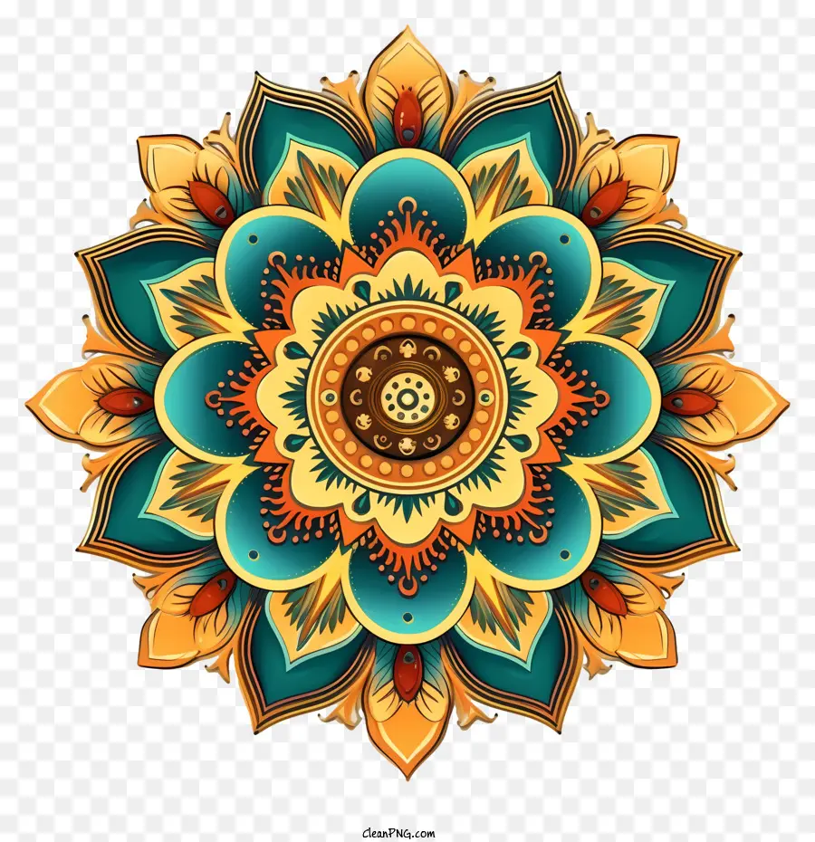 Mandala，Diseño Floral PNG