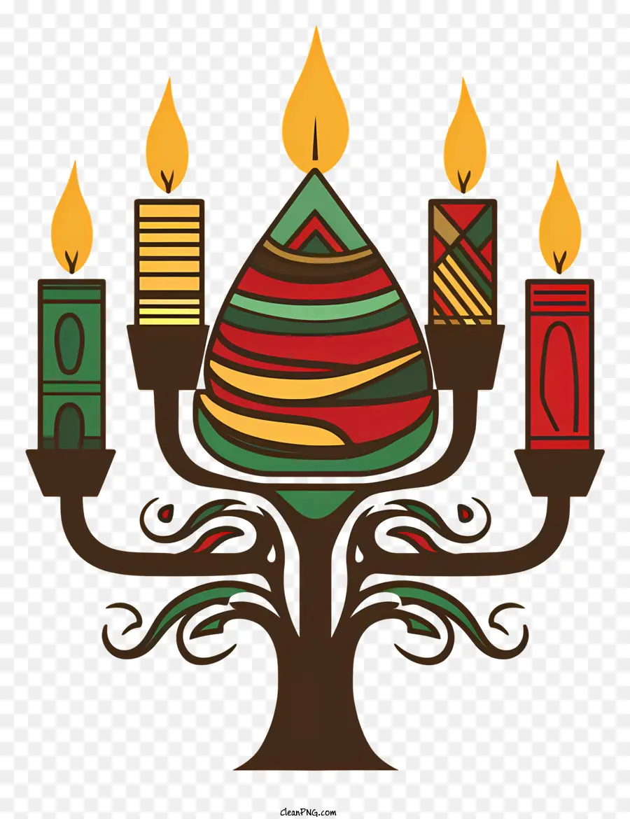 árbol De Navidad，Velas Decorativas PNG