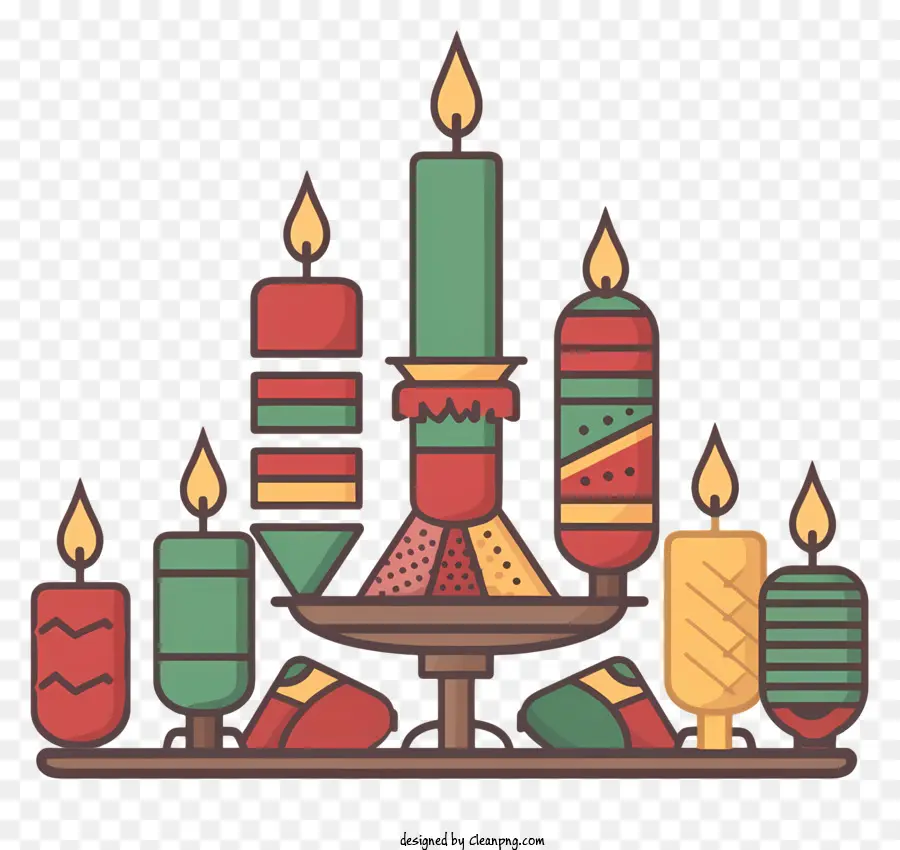 Velas De Navidad，Velas PNG