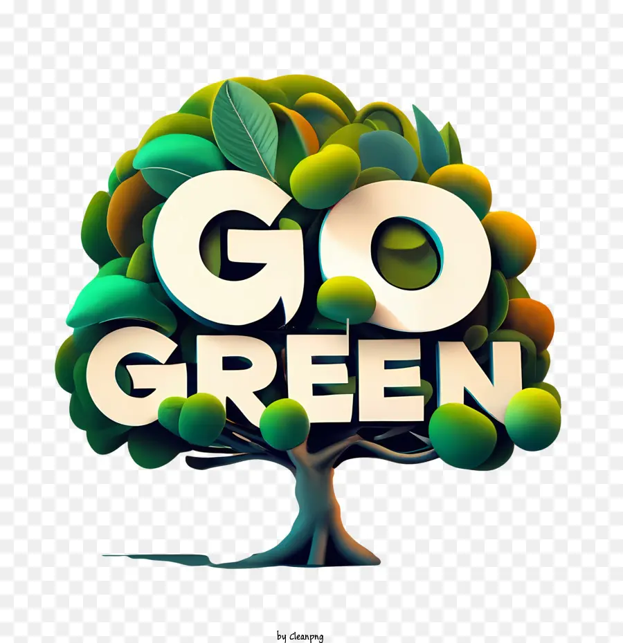 Go Green，Verde PNG