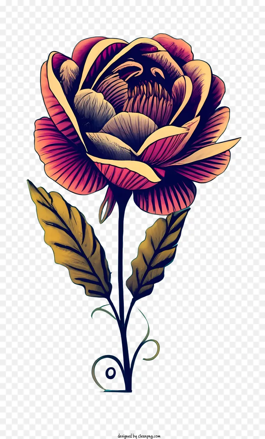 Vintage Rose，Rosa PNG