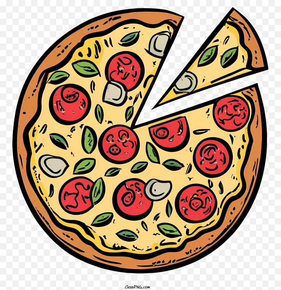 De Dibujos Animados De La Pizza，Pizza PNG