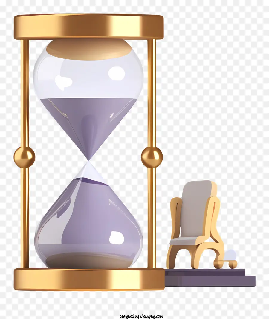 Reloj De Arena Dorado，Reloj De Arena PNG