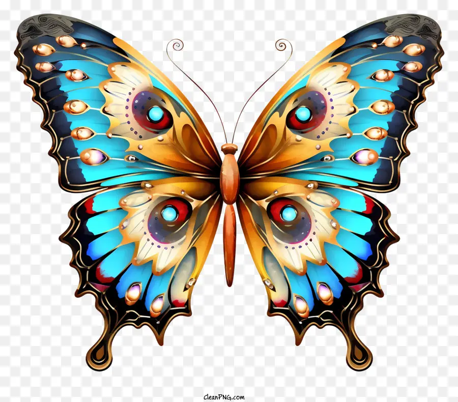 Mariposa，Colorido PNG