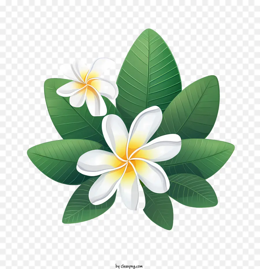 Flor De Frangipani，Blanco PNG