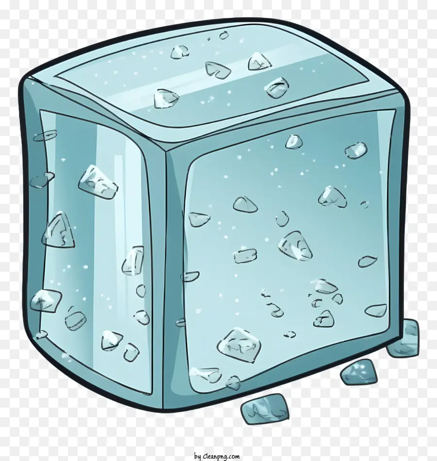 Cubo De Hielo，Cubo Transparente PNG