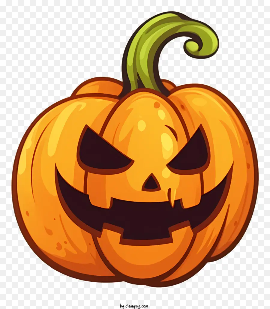 Dibujos Animados De Calabaza，Sonrisa PNG