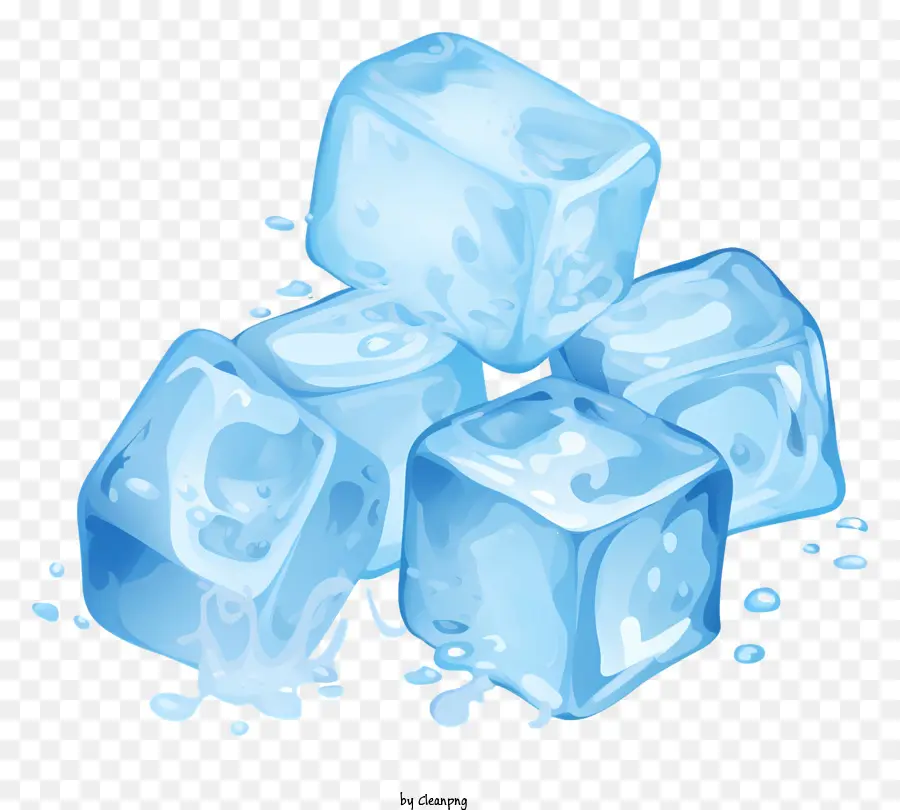 Los Cubos De Hielo，Recipiente De Vidrio Transparente PNG