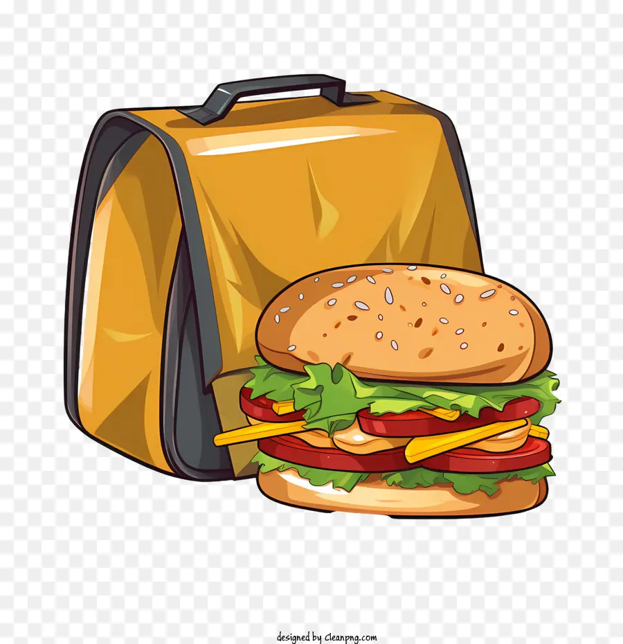 Bolsa De Entrega De Alimentos，Burger PNG