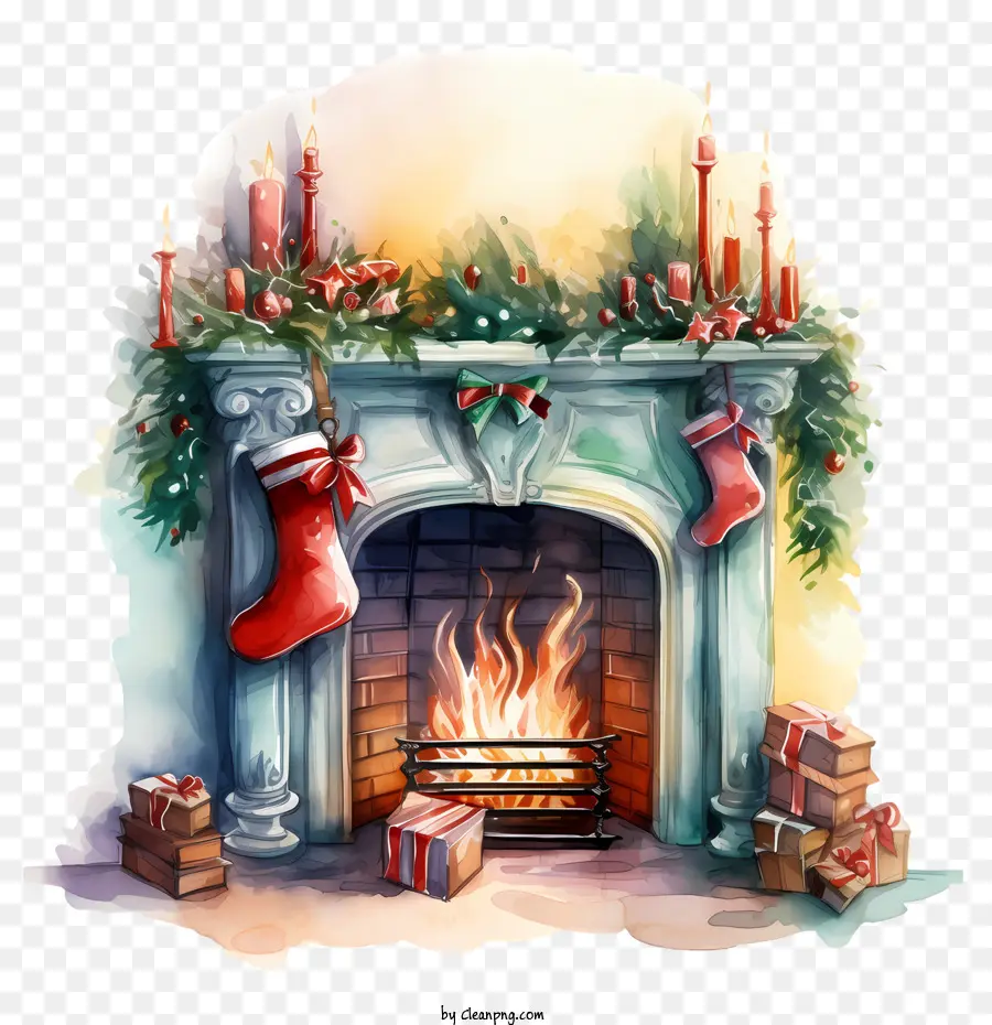 La Navidad Chimenea，Chimenea PNG