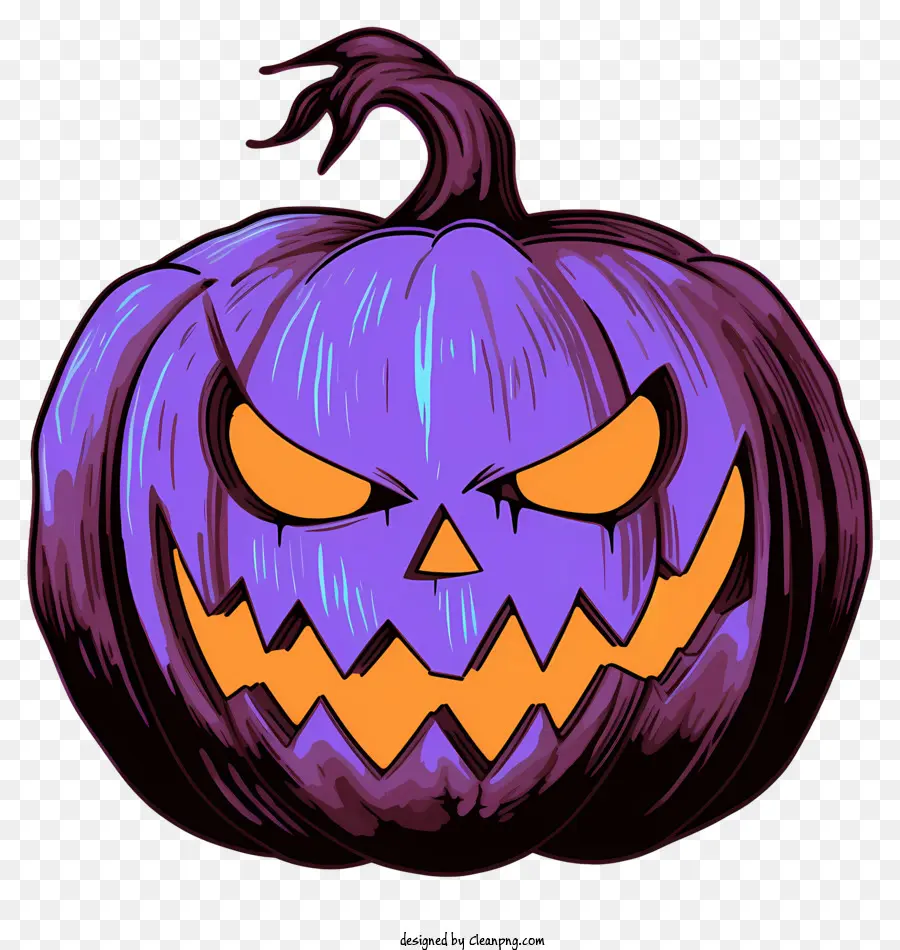 Púrpura De Calabaza，Cara Tallada PNG