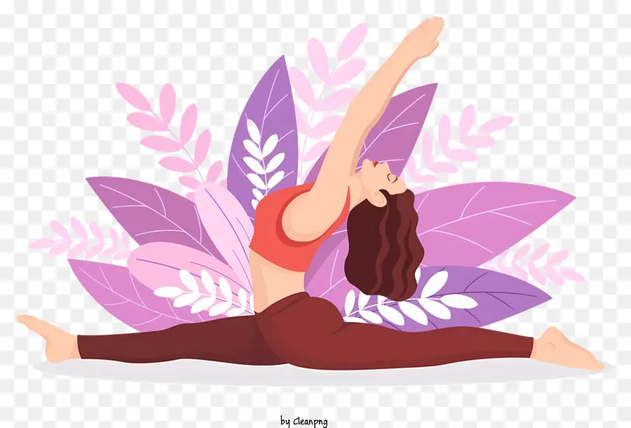 Las Posturas De Yoga，Pose De Loto PNG