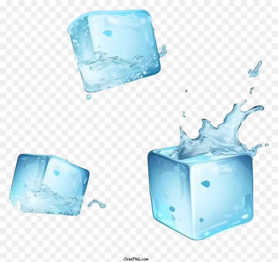 Los Cubos De Hielo，Hielo Que Cae PNG