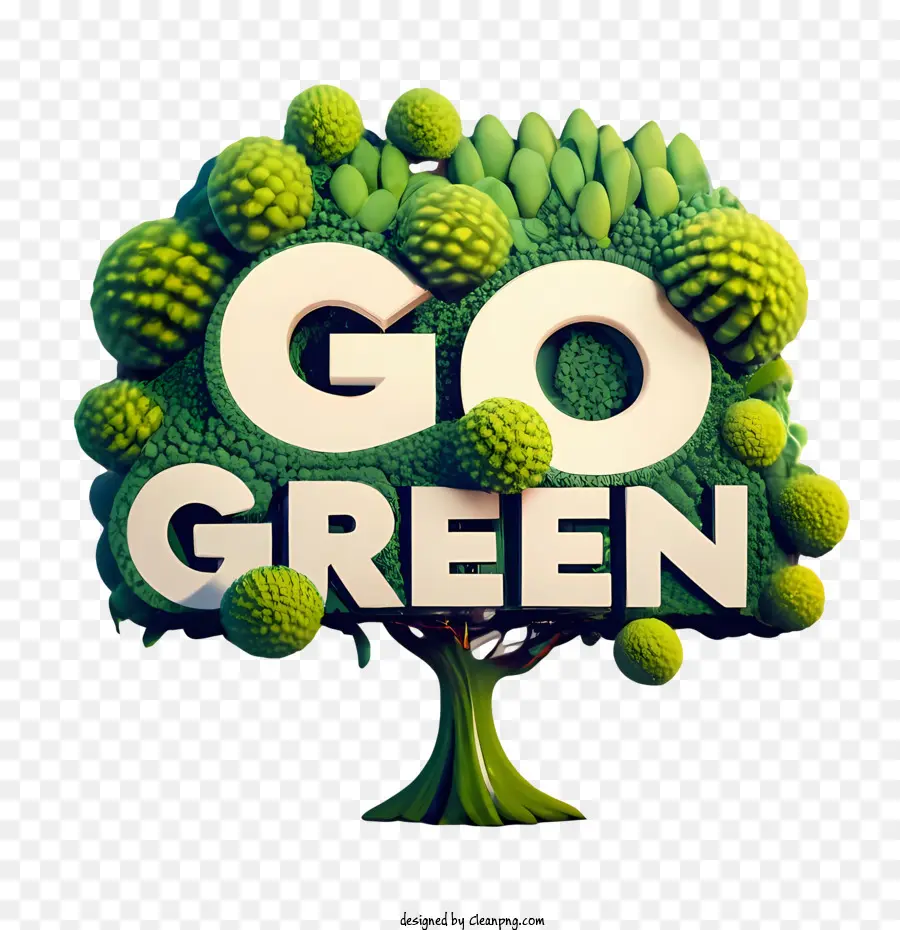 Go Green，Verde PNG