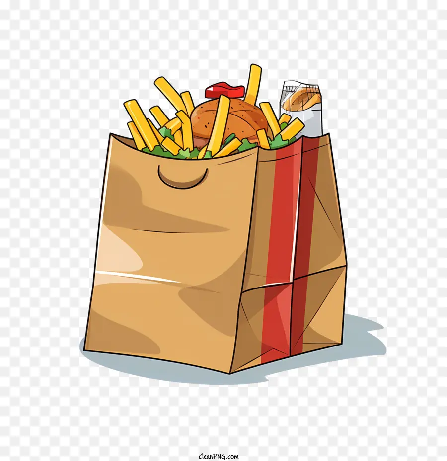 Bolsa De Entrega De Alimentos，Las Papas Fritas PNG