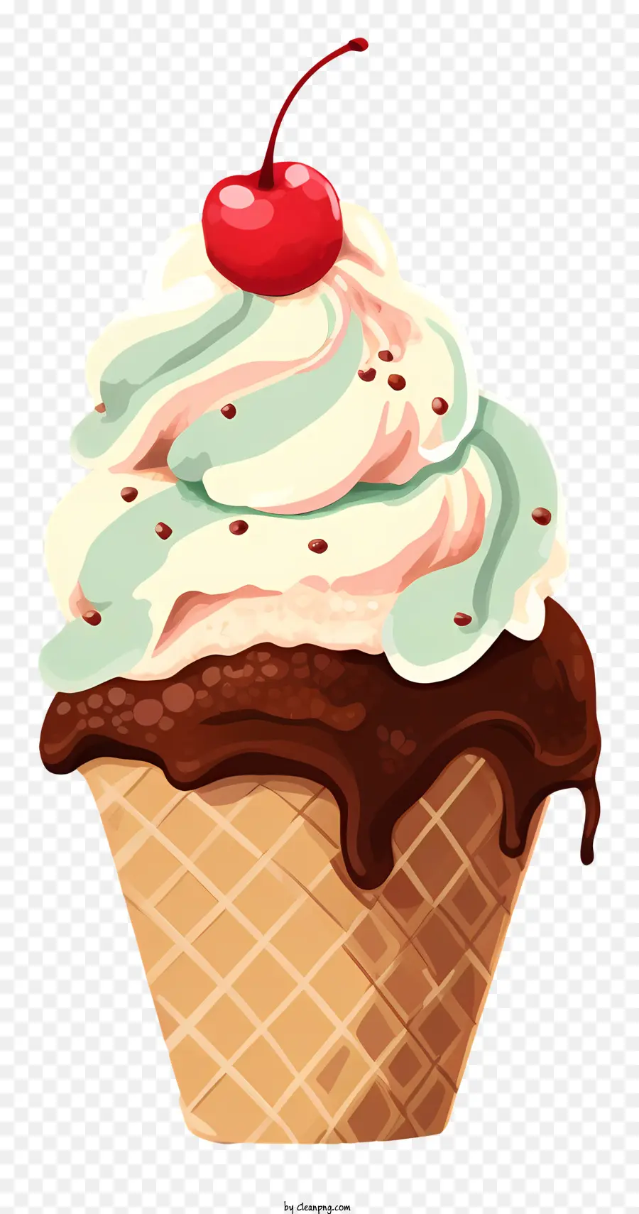 Cono De Helado，Helado PNG