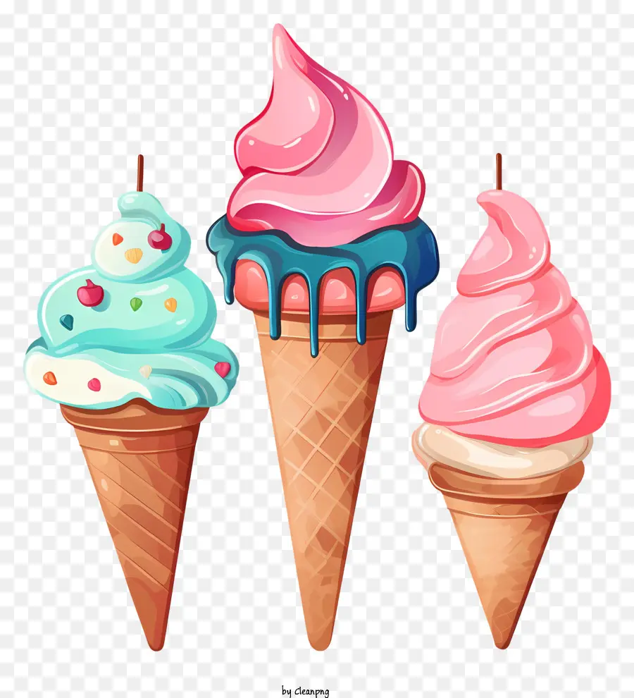 Conos De Helado，Menta PNG