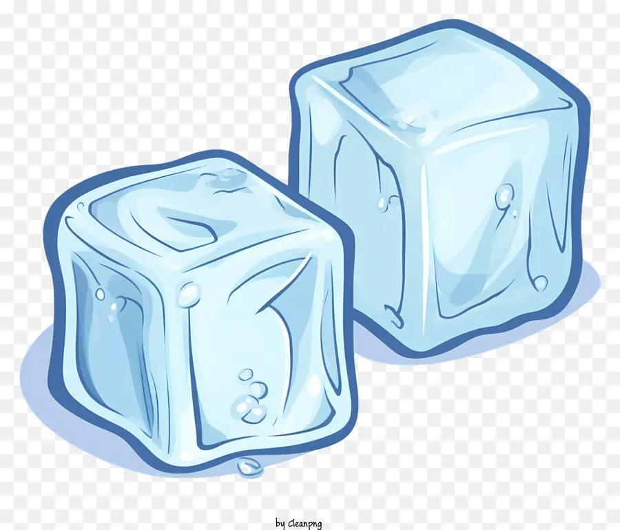 Los Cubos De Hielo，Bebida Fría PNG