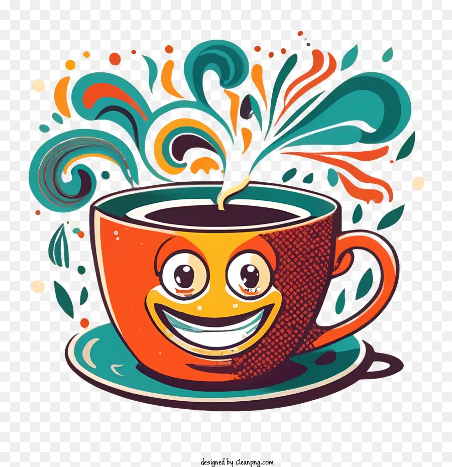 De Dibujos Animados De La Taza De Café，Lindo PNG