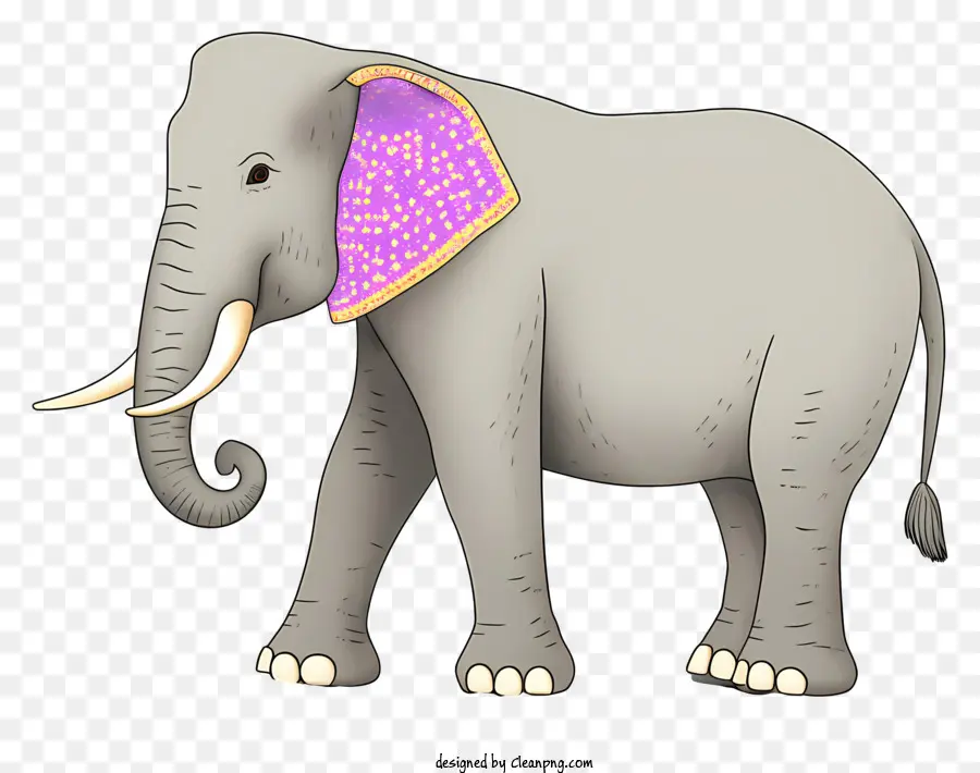 Elefante，Pink Spot PNG