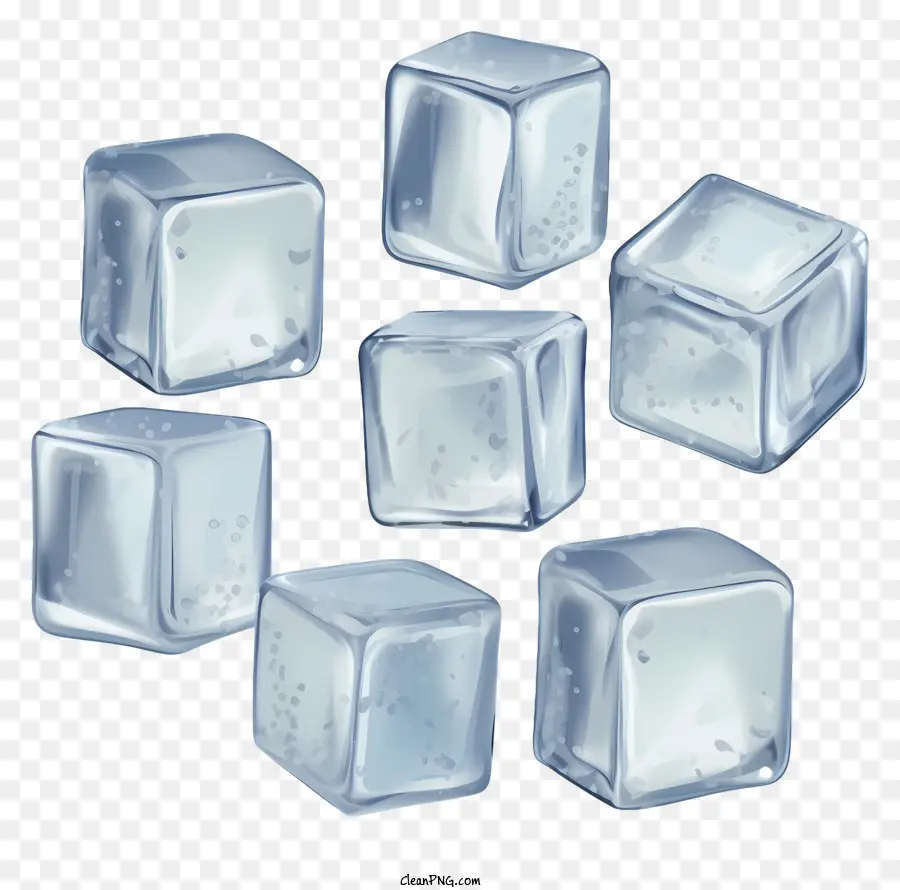 Cubitos De Hielo，Frío PNG