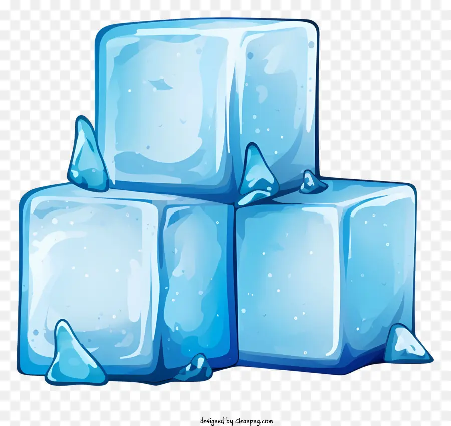 Los Cubos De Hielo，Burbujas Congeladas PNG