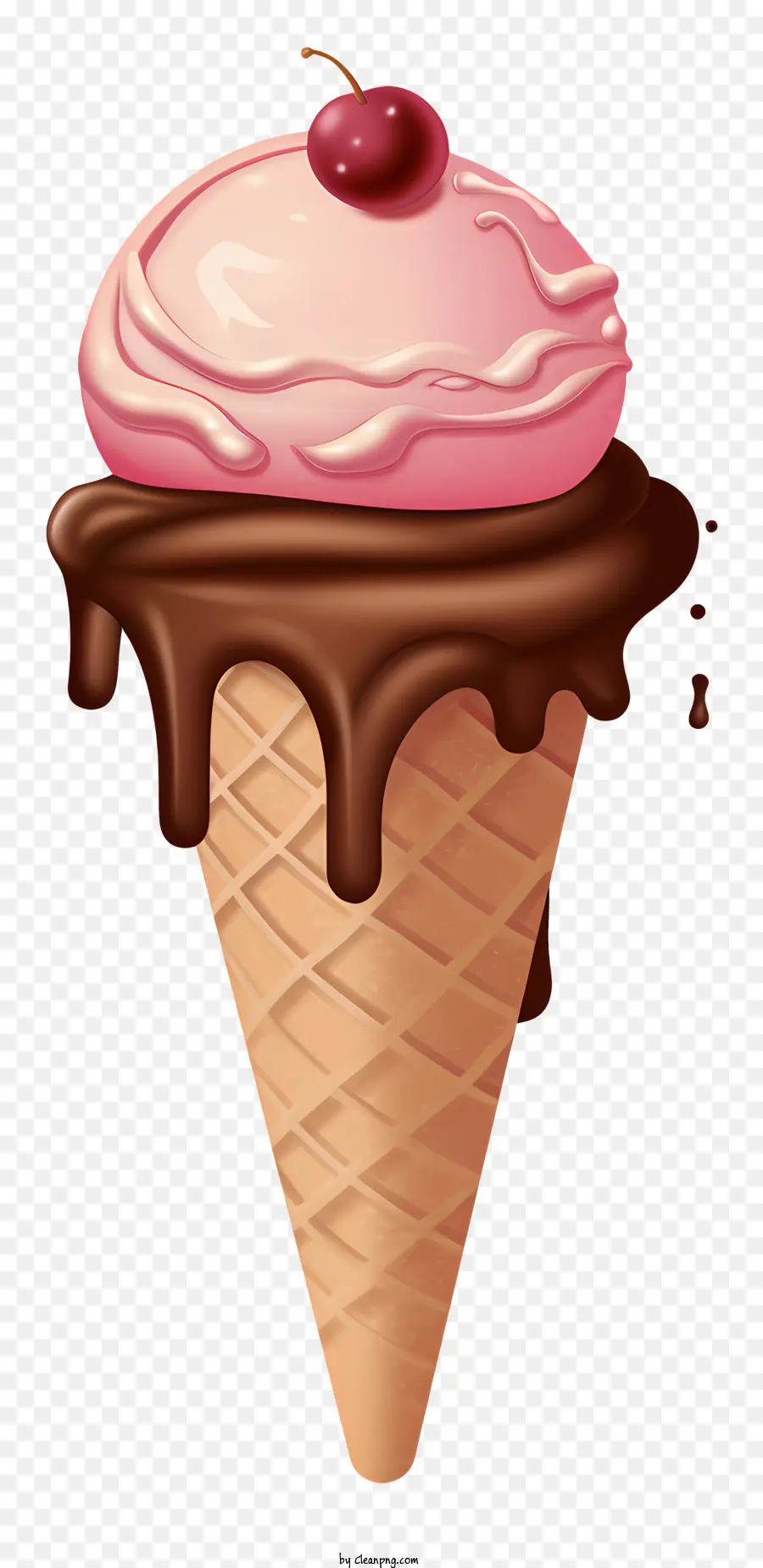 Cono De Helado，Postre PNG