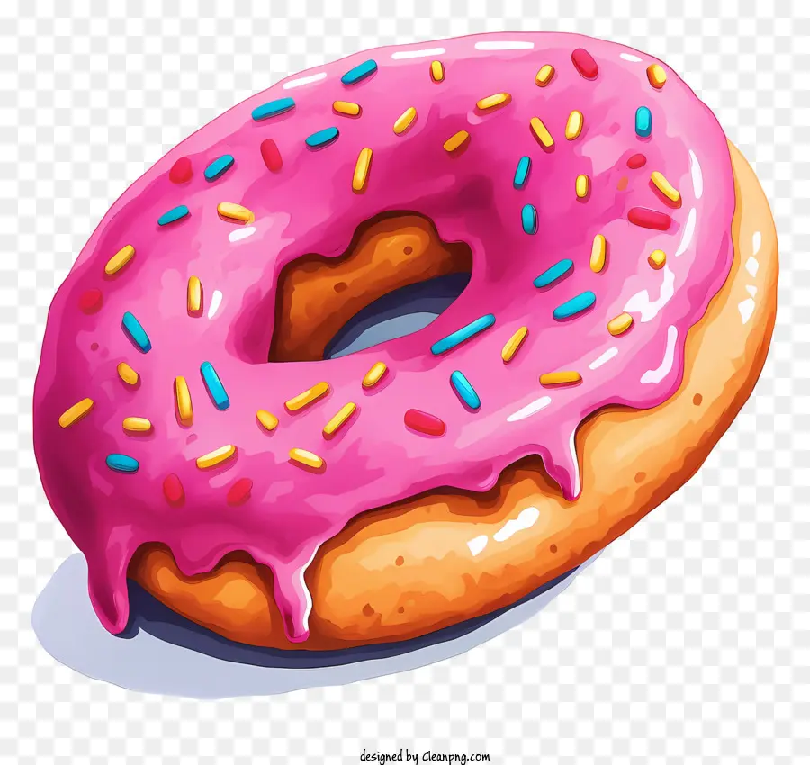 Donut Rosa，Rosquilla PNG