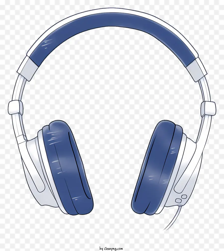 Auriculares，En Blanco Y Negro PNG