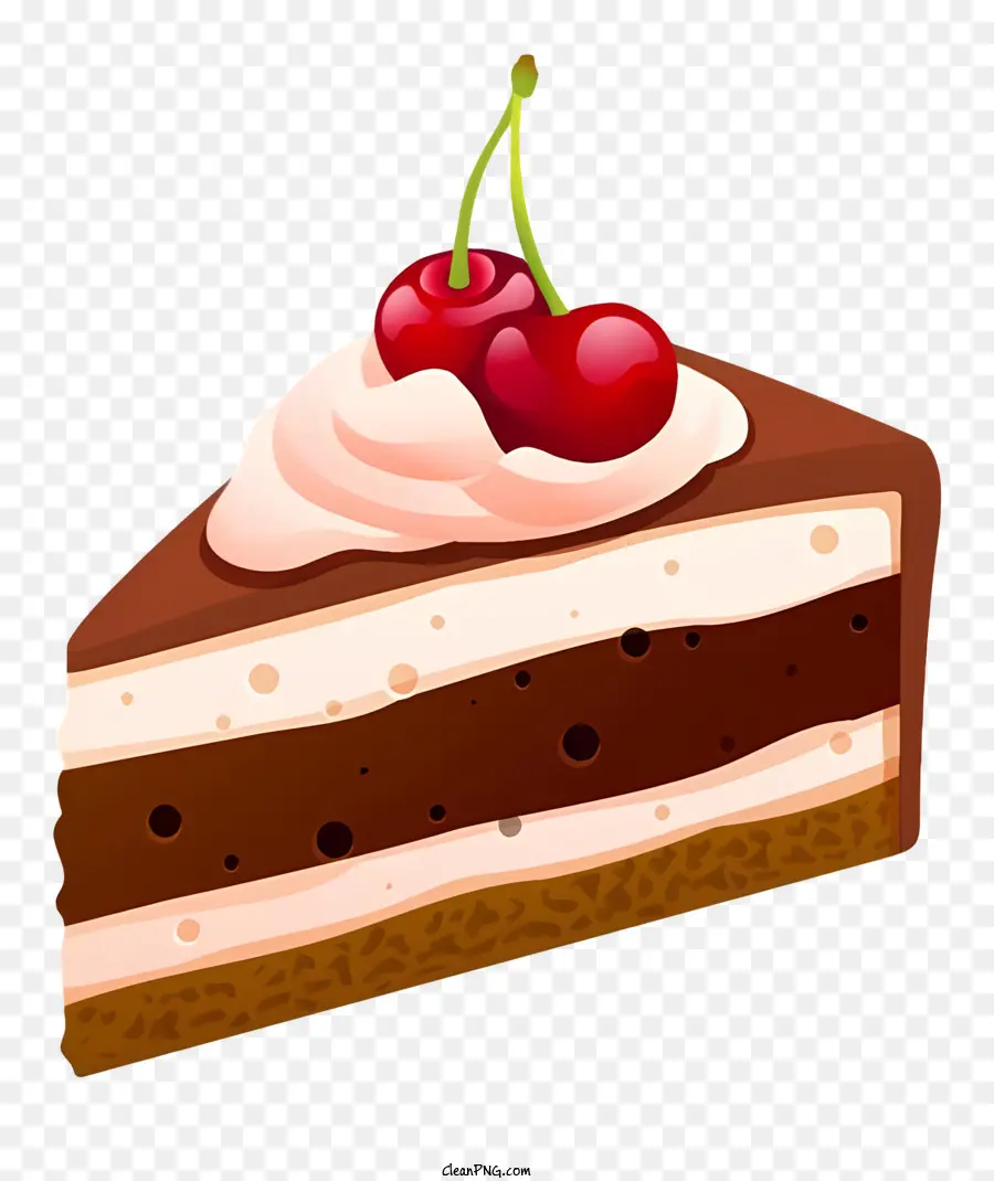 Rebanada De Pastel，Cereza PNG