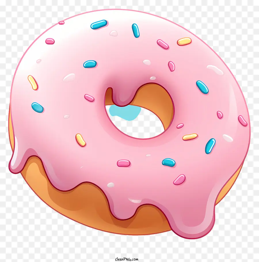 Rosa Donut，Freing Azul Y Blanco PNG