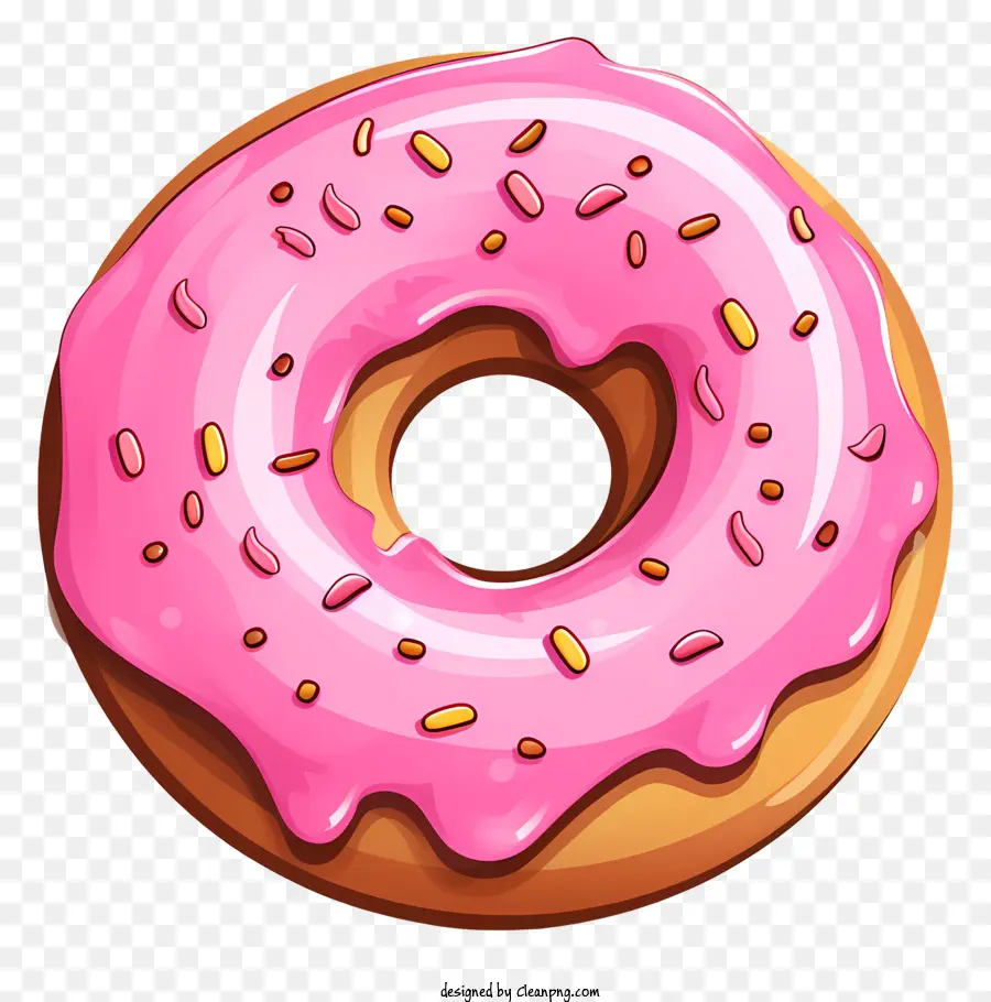 Donut Glaseado Rosa，Donut Glaseado PNG