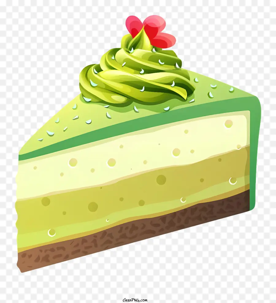 Pastel Verde，Rebanada De Pastel Verde PNG