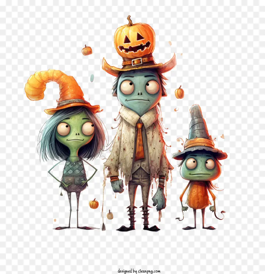 Fiesta De Halloween，Personajes De Halloween PNG