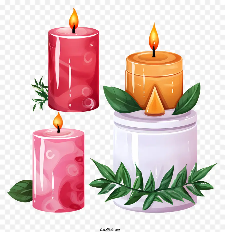 Velas，Rosa PNG