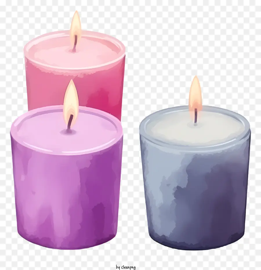 Velas，Velas Coloridas PNG