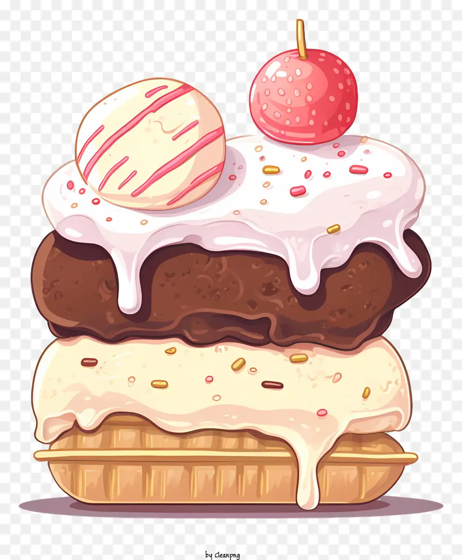 Conos De Helado，Sabores PNG