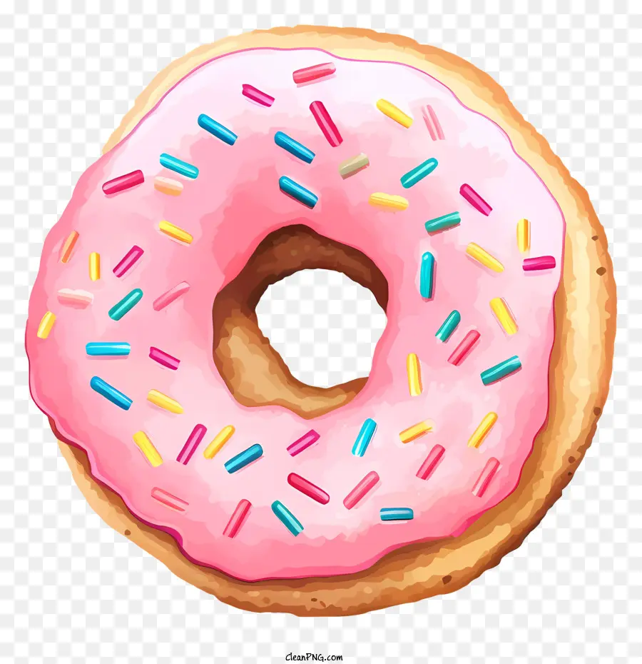 Donut Rosa，Rosquilla PNG