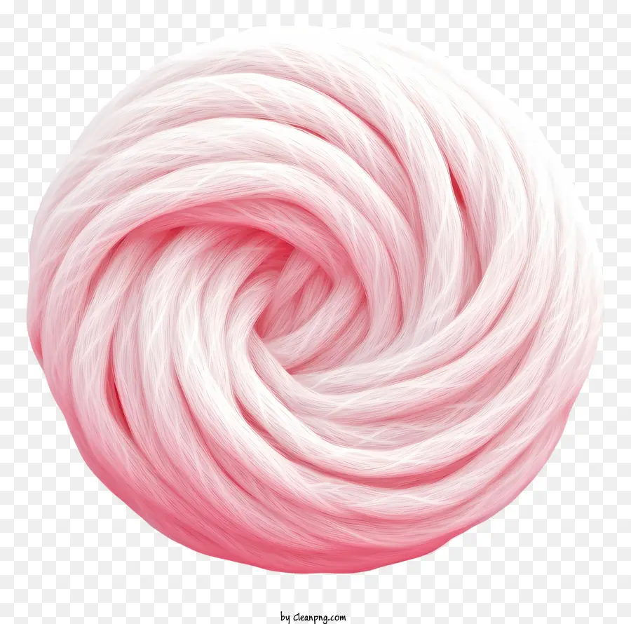 Ovillo De Lana，Hilo Rosa Y Blanco PNG