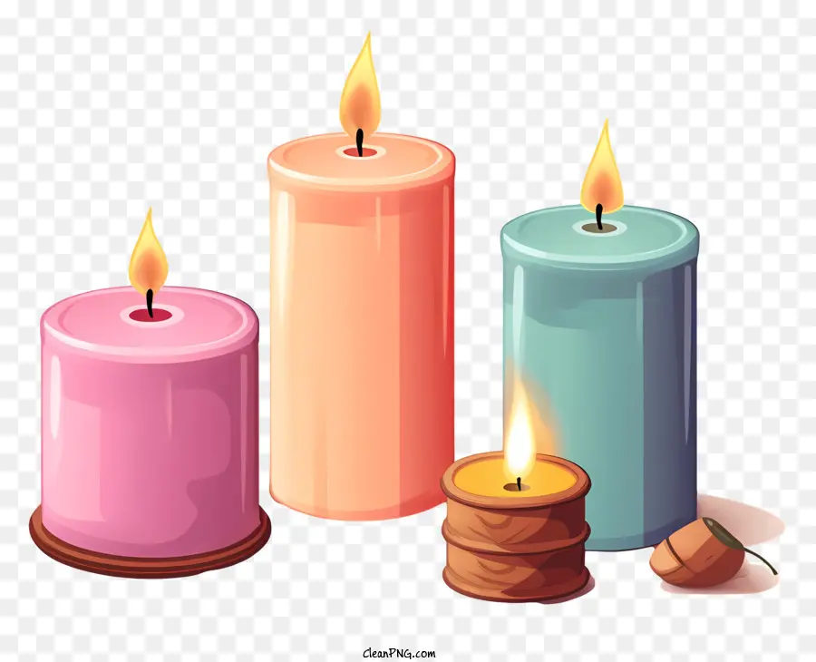 Vela，Velas De Color PNG