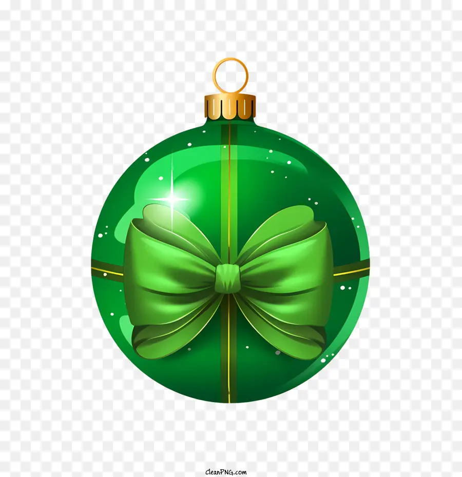 Bola De Navidad，Adorno Verde PNG