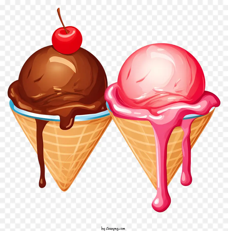 Cono De Helado，Helado PNG