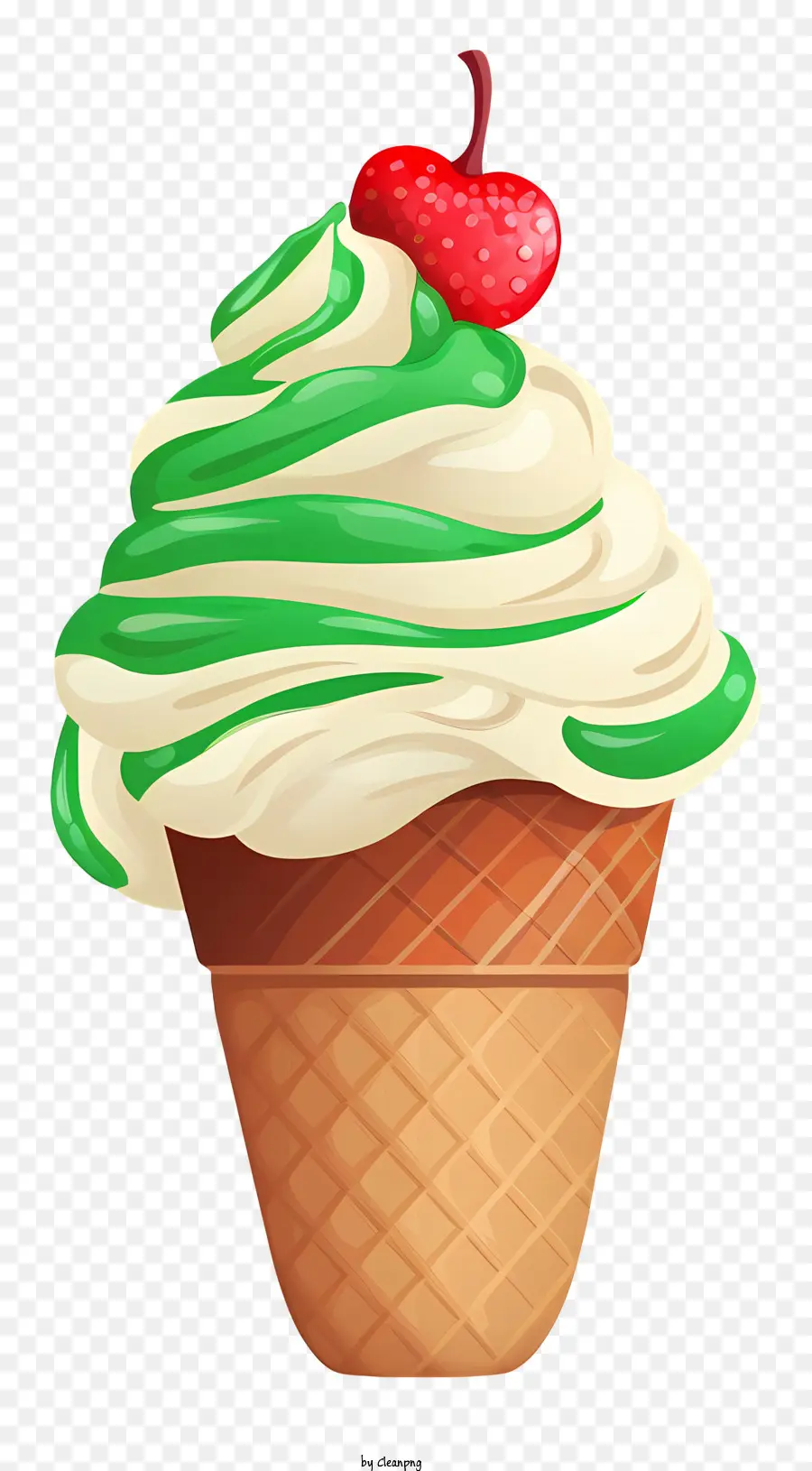 Helado De Vainilla，Cono De Helado PNG