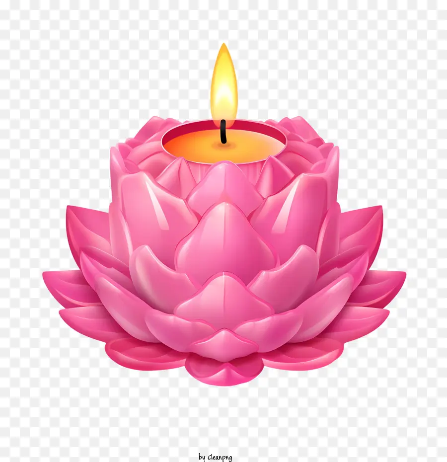 Flor De Loto De Vela，Lotus PNG