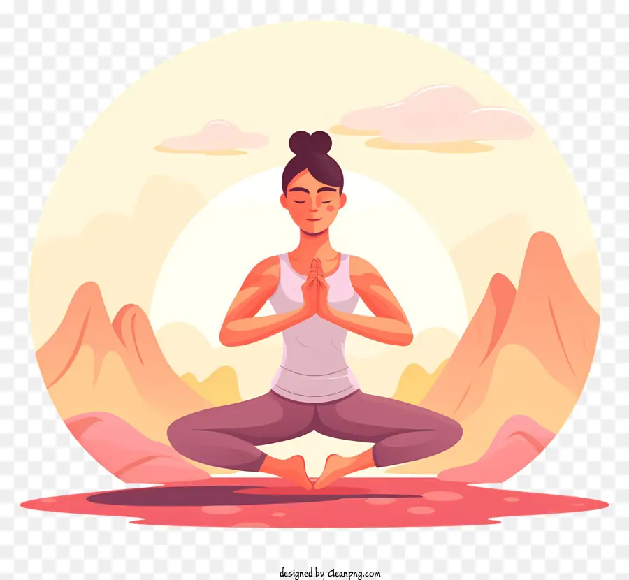 Yoga，Posición De Loto PNG