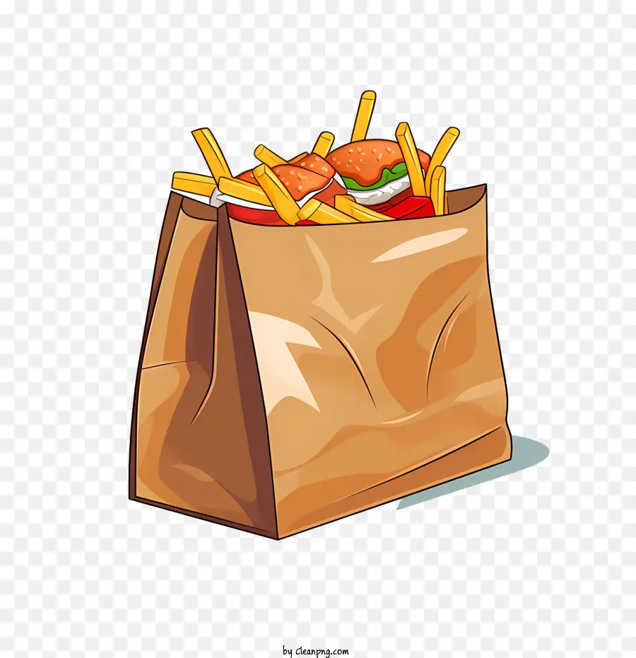 Bolsa De Entrega De Alimentos，Las Papas Fritas PNG