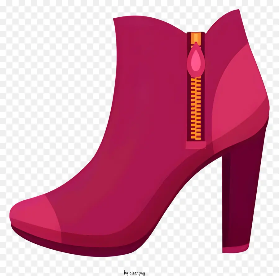 Botas De Tobillo Rosa，Botines Con Cremallera PNG