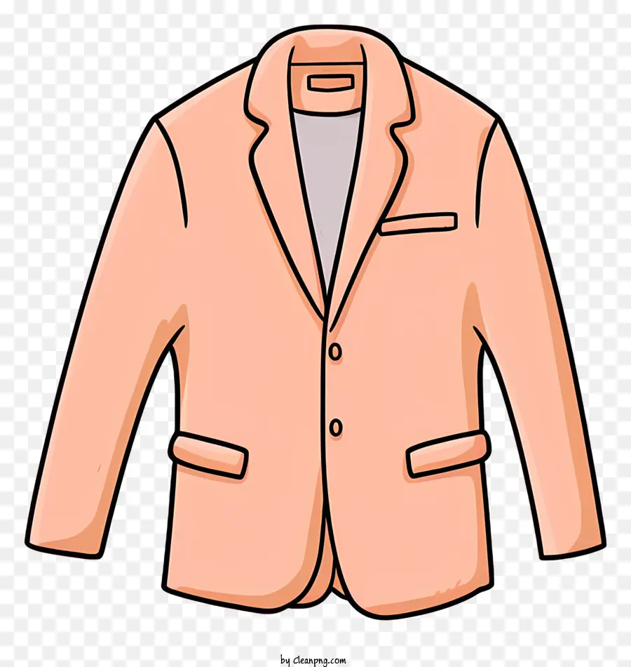 Silueta De Chaqueta，Chaqueta Rosa Claro PNG