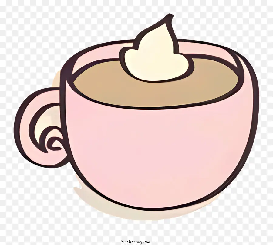 Chocolate Caliente，Crema Batida PNG