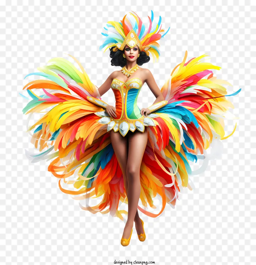 Brasil Carnival Dancer，Carnaval PNG